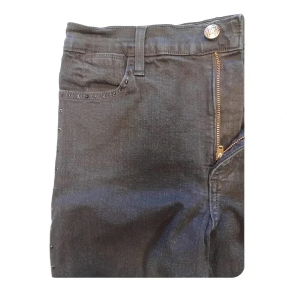 NYDJ  Black Rhinestone Flare Jeans Size 4 - Picture 6 of 12